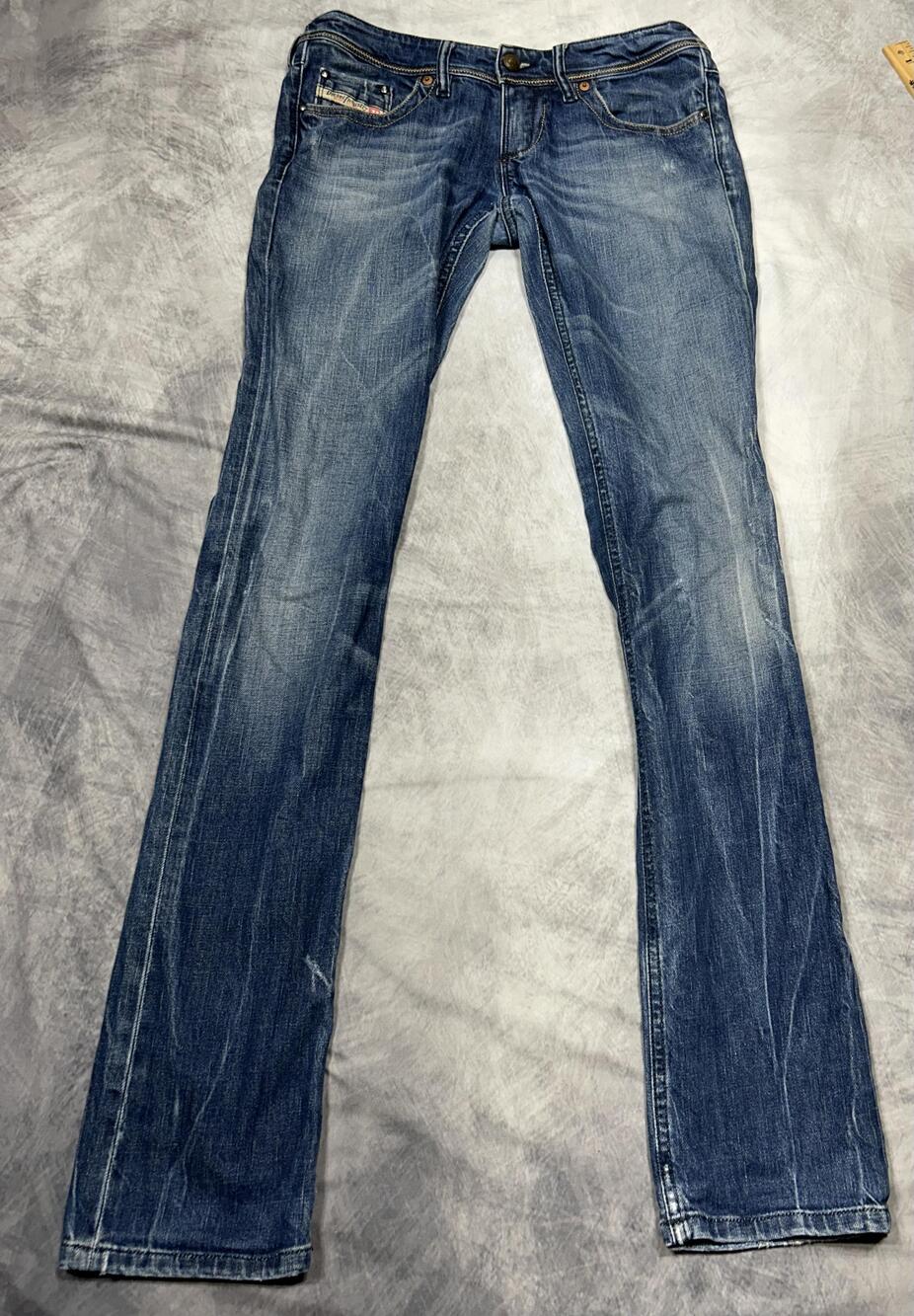 Diesel Lowky Women’s Jeans W28 L34 Stretch Low Rise Bootcut Flare 008SV Blue